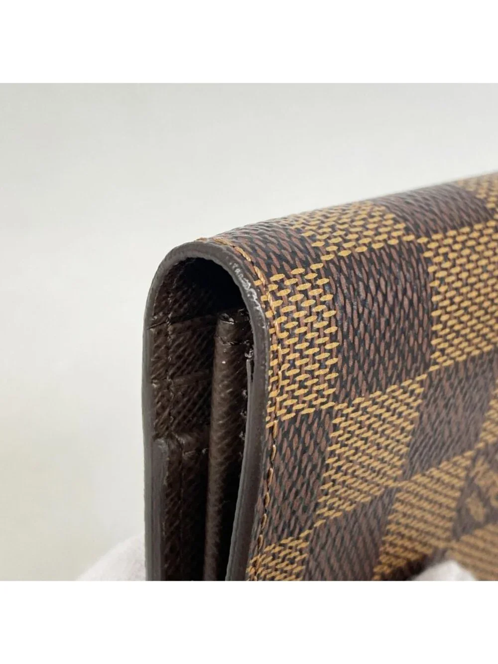 Louis Vuitton Wallet Damier Portefeuille Brazza Ebene
